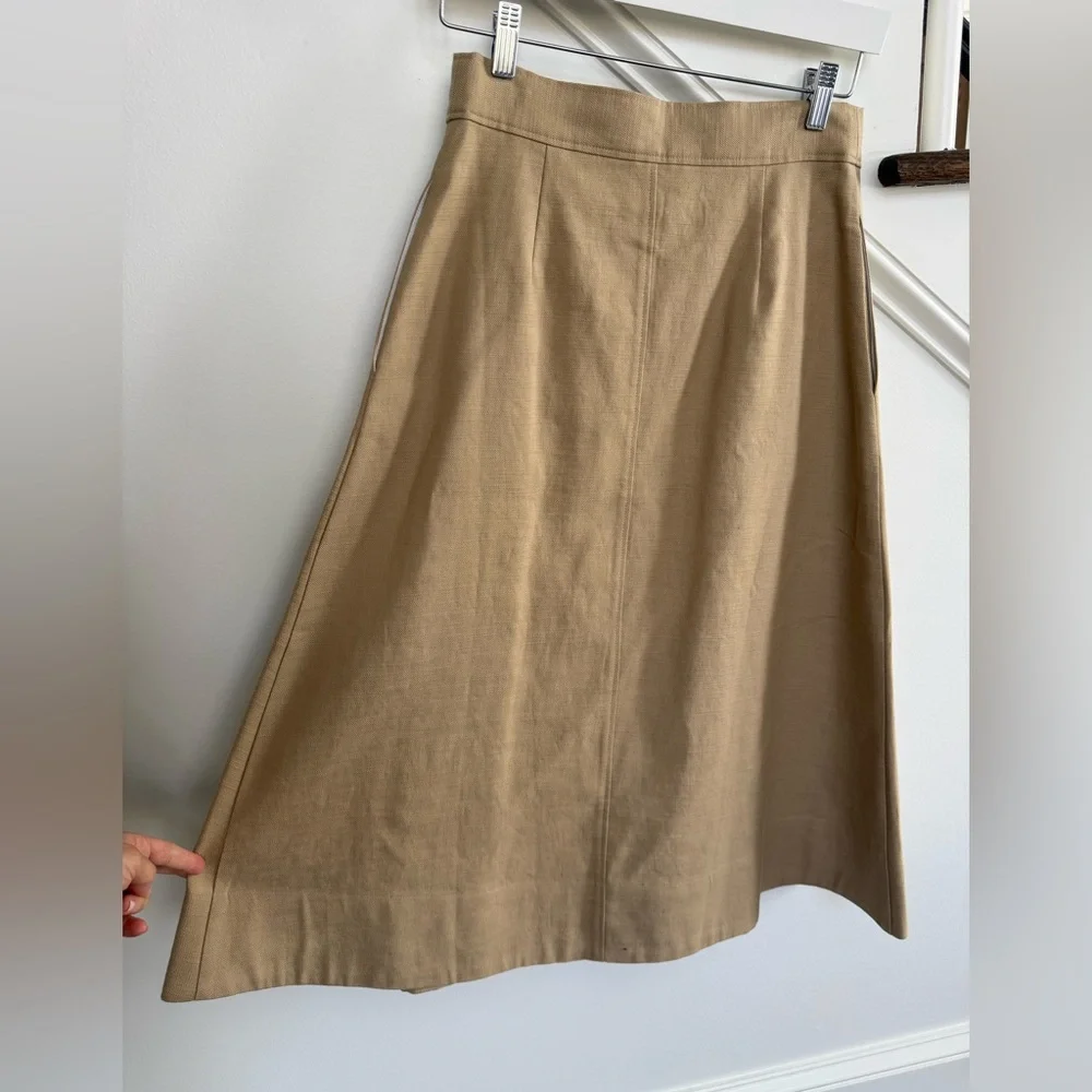 Sézane Oksana Midi Skirt – NWT – Size US 4 / EU 36- beige - Picture 9 of 11